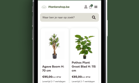 Compleet nieuwe webshop in planten image