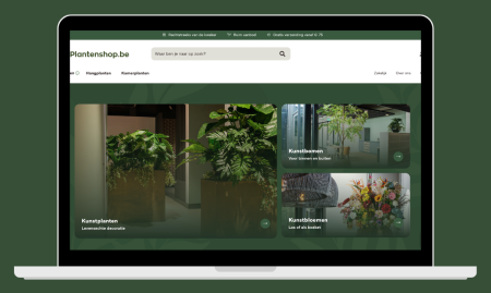 Compleet nieuwe webshop in planten image