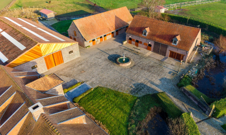 Te Koop - Heestert - Paardenfokkerij met landhuis voorzien van binnen- en buitenpiste op +-5,4 hectare  image