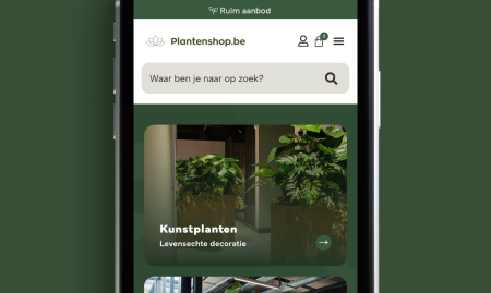 Compleet nieuwe webshop in planten image