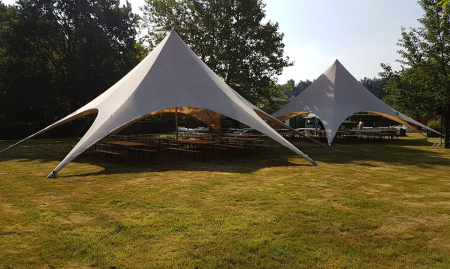 Bloeiende vennootschap actief in de sector van verhuur van tenten en meubilair voor evenementen.